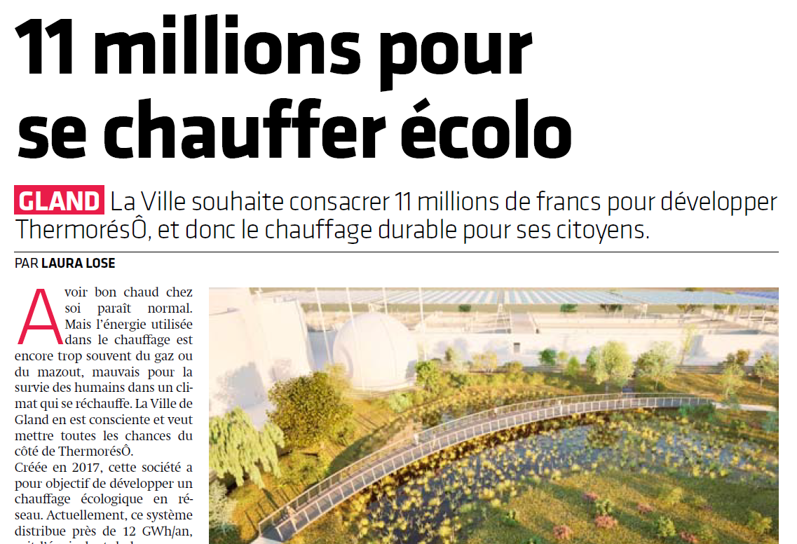 Pour que la chaleur produite par la step chauffe les Glandois-es